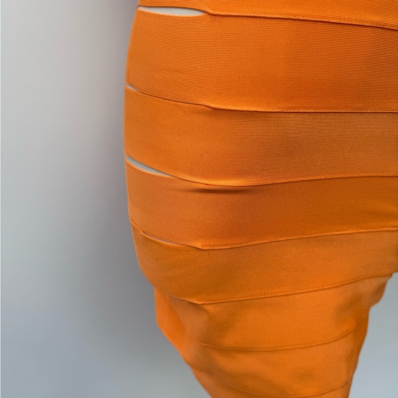 Missguided+ Orange bandage One-Shoulder Bodycon Dress Size 4 - Picture 8 of 11